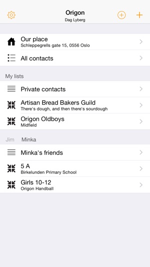 Origon - Shared contact lists(圖1)-速報App