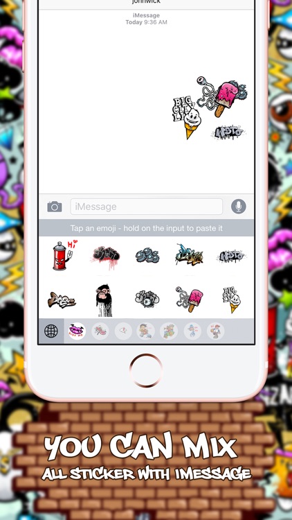 Hip Hop Emoji Stickers Keyboard Themes ChatStick