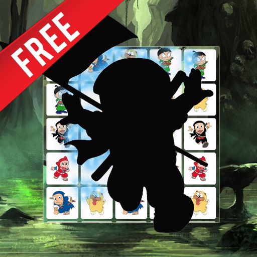 Touch Matching images Game Shadow Ninja Hattori iOS App
