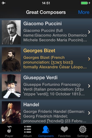 opera classical music songs - extreme mini player screenshot 3