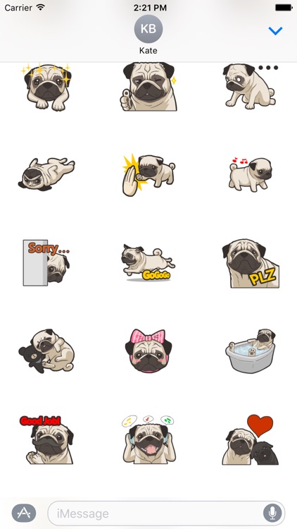 Pug Dog Sticker