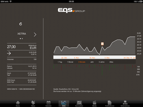 EQS Group AG Investor Relations screenshot 3