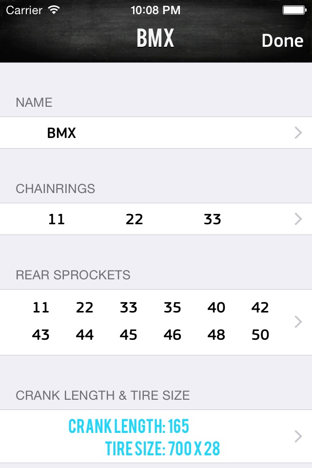 Bike Gear Calculator : Bike Gears, Cycling Gear screenshot 4