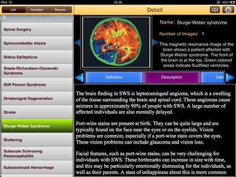 Encyclopedia of Neurological Disorders screenshot 3