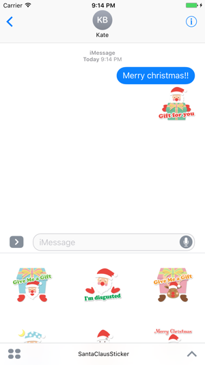 Santa Claus Animated Sticker