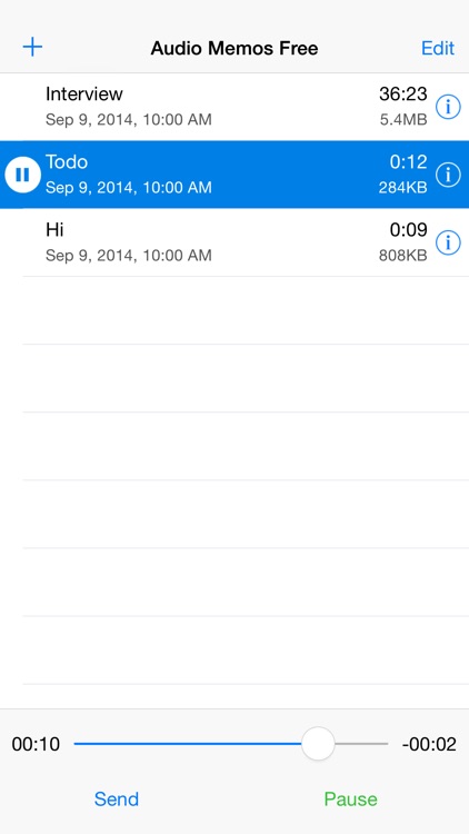 Audio Memos Free - The Voice Recorder