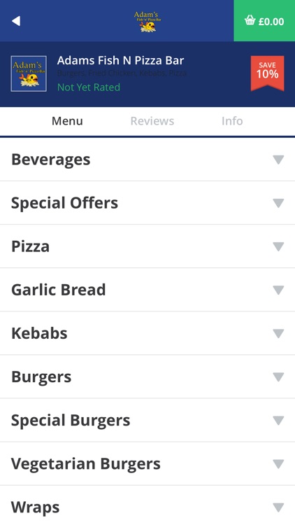 Adams Fish N Pizza Bar