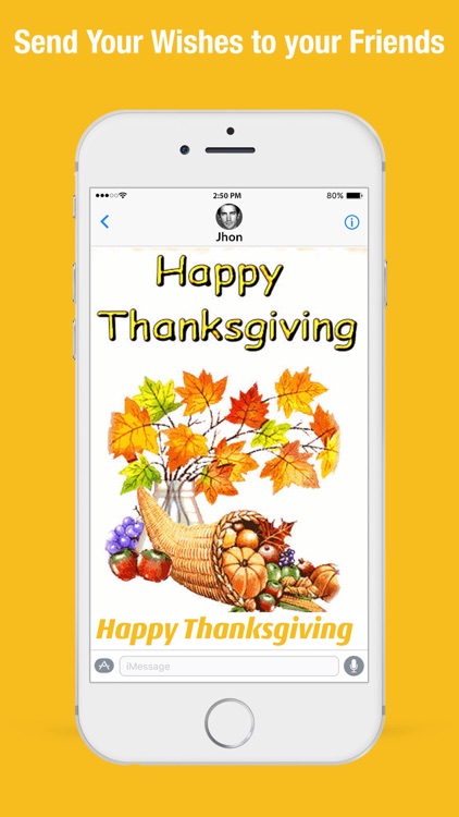 Thanksgiving Day Stickers for iMessage