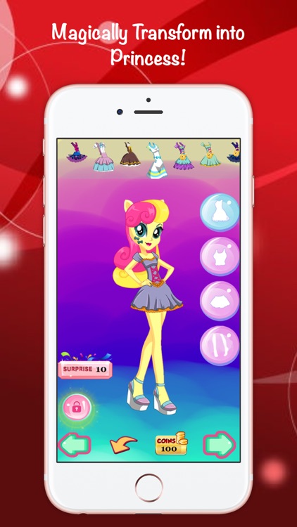 Sweetie girls pony dress up my descendant game