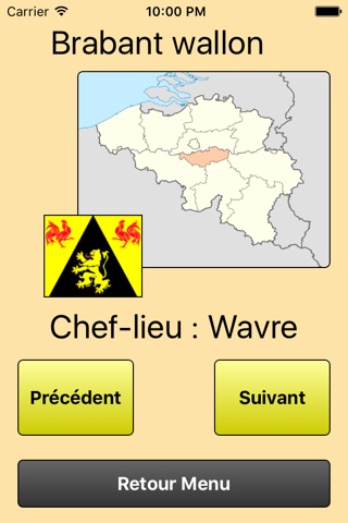 Provinces de Belgique screenshot 2