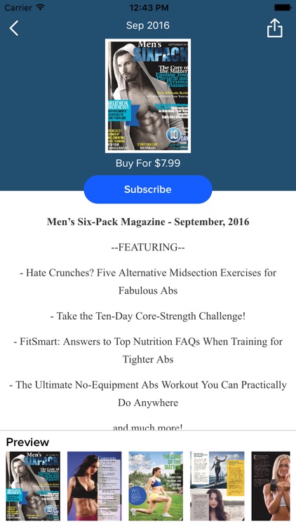 Men's Six Pack Magazine