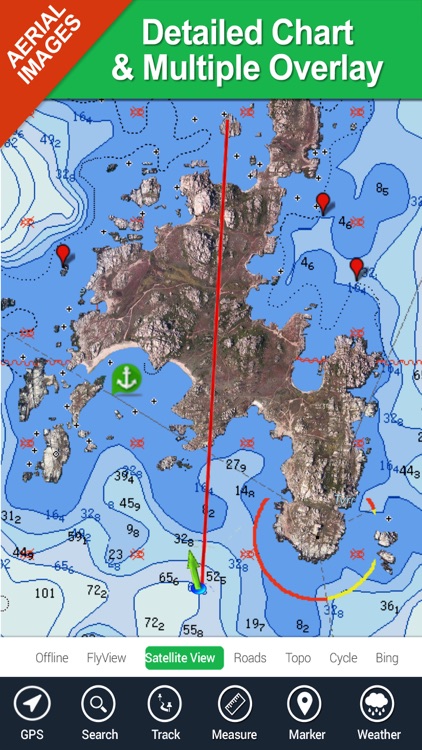 The Maddalena Arcipelago Park - GPS Map Navigator