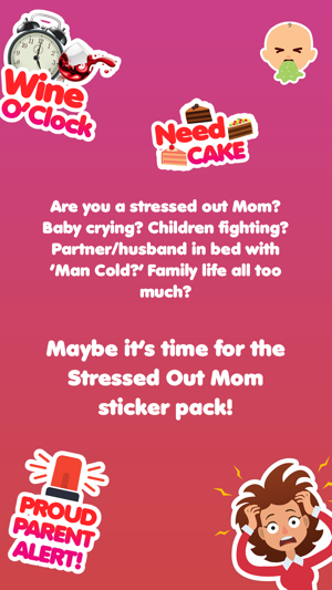 Stressed Moms - Funny Parent & Baby Stickers(圖1)-速報App