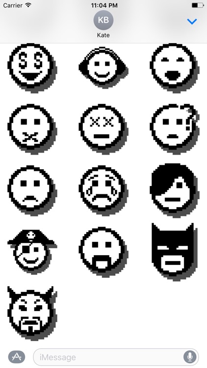 Pixel Smileys Stickers for iMessage