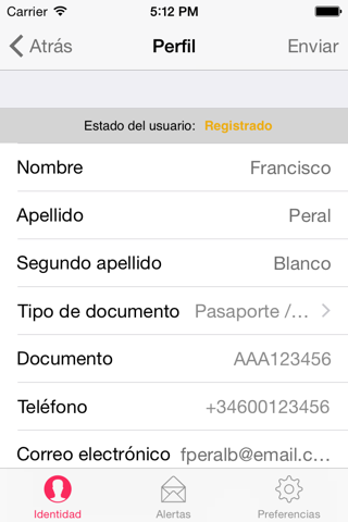 Firmamobile, digital identity screenshot 3