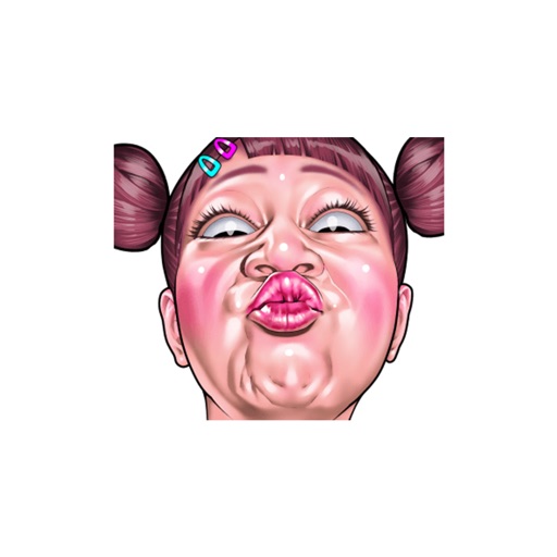 Ugly Lady Poses! - stickers for iMessage