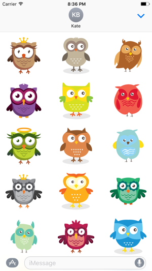 Colorful Owls - Fx Sticker(圖3)-速報App