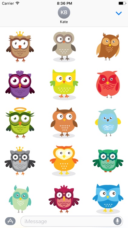 Colorful Owls - Fx Sticker