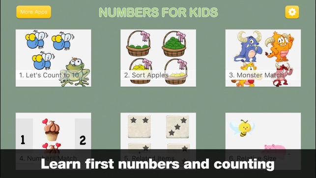 Numbers for Kids - Preschool Counting Ga