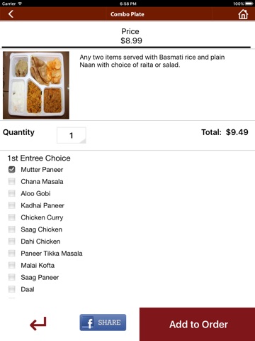 Kasi Indian Cuisine screenshot 2