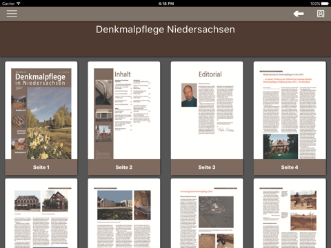 Berichte zur Denkmalpflege in Niedersachsen screenshot 3