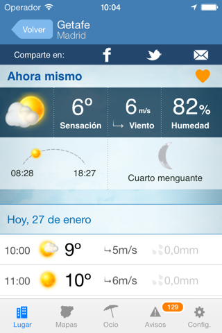 Tiempo y Temperatura screenshot 2