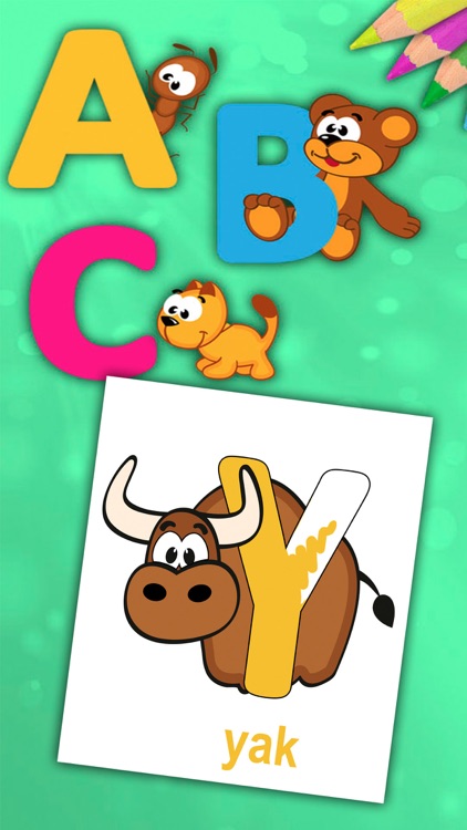 ABC Alphabet - Coloring book to learn letters