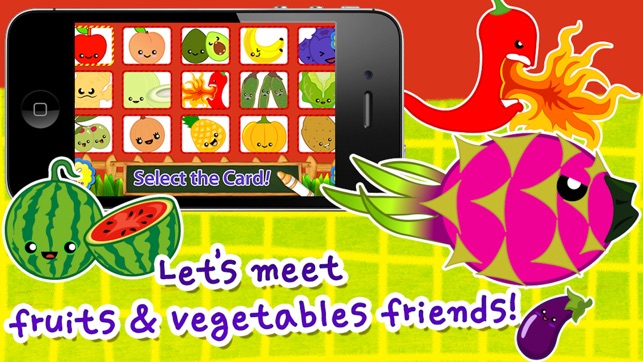 ABC Fruits Vegetables Flashcards Full(圖4)-速報App