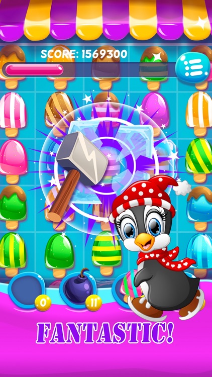 Frozen Ice cream bar - Candy match 3 puzzle game