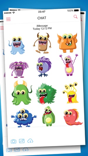 Cartoon Monsters Stickers