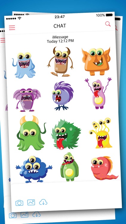 Cartoon Monsters Stickers