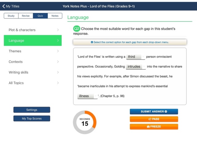 Lord of the Flies York Notes for GCSE 9-1 for iPad(圖5)-速報App