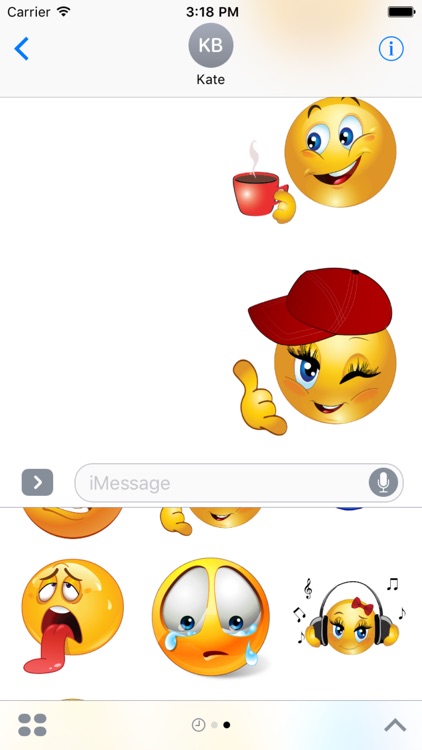 Emoji HD Stickers for iMessage screenshot-3