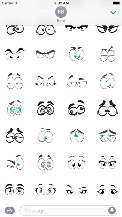 Cartoon Eyes Sticker Pack!