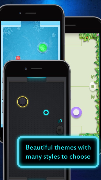 Glow Air Hockey : 2Players Free game mobile HD