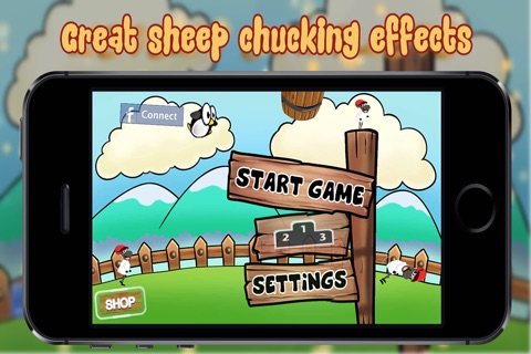 Chuck The Sheep FREE - Mega Launcher screenshot 4