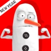 SnowMan Stickers emoji 3d animated Smileys Buddy