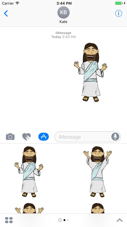 Jesus Praise Poses Stickers