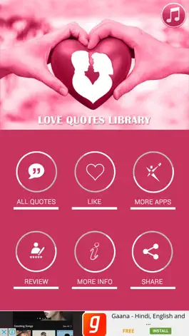 Game screenshot Love Quotes Library apk