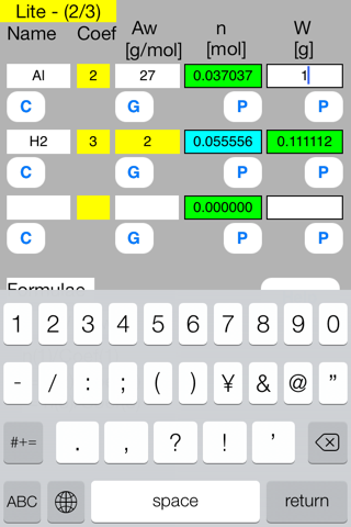 Mol Calculator mini Lite screenshot 4