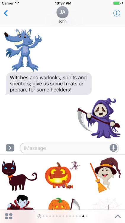 Crazy Halloween Sticker for iMessage #4