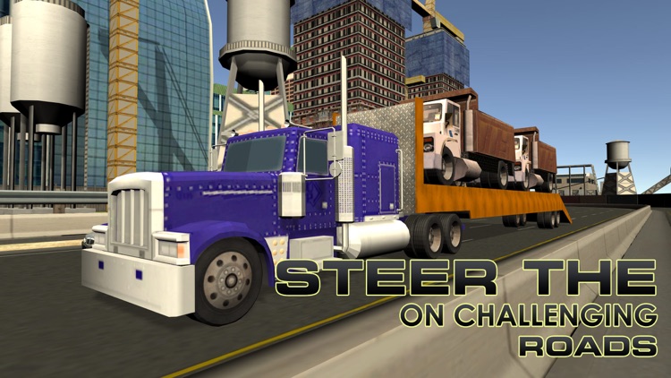 Construction Vehicle Transporter – Truck driving