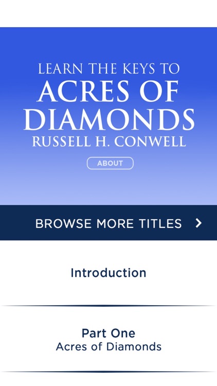 Acres Of Diamonds by Russell Conwell Meditations