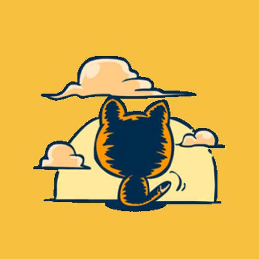 Dooral the silly cat - Stickers for iMessage iOS App