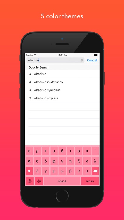 GreekType – Scientific Keyboard with Greek Letters screenshot-0