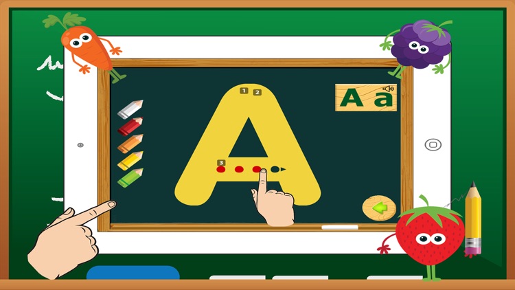 A-Z English Alphabet Kids - Fruits and Vegetables screenshot-3