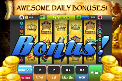 Egyptian Jackpot Slots screenshot 3