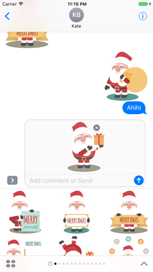 Smiling Santa Claus for Christmas - Fx Sticker(圖3)-速報App