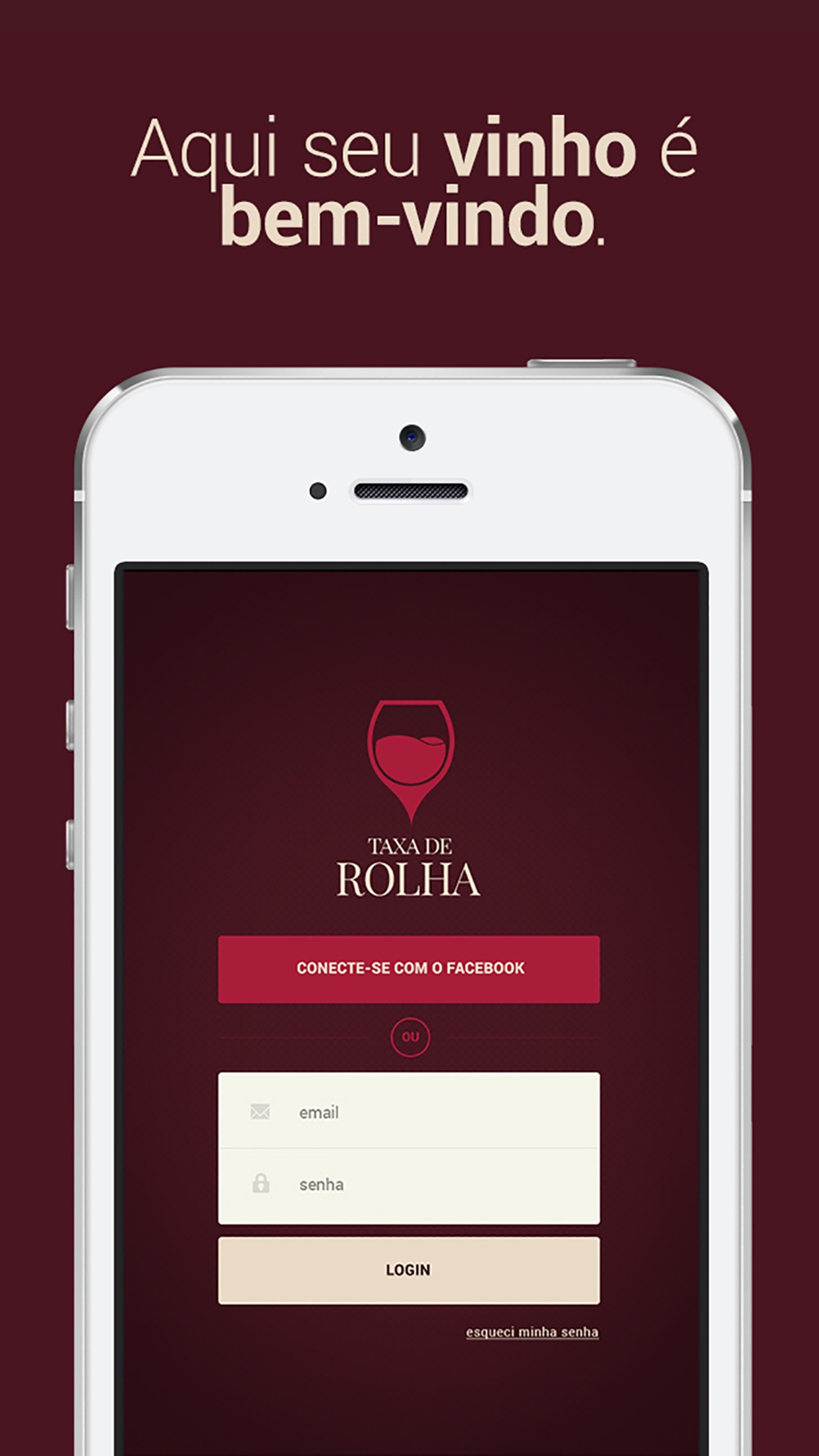 Screenshot do app Taxa de Rolha