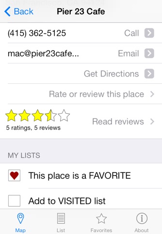 Locator for Diners, Drive-ins and Dives by MapMuse screenshot 2